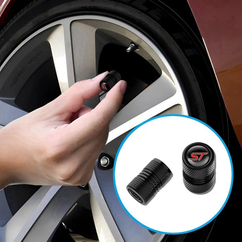 Installing Valve Stem Caps For Car Tires With Fashionable Patterns Dustproof Water Resistant Tire Air Cap Covers