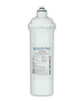 Ten Inch Hard Water Filter With Salt Free Nac Tech Cuts Through Annoying Scale Buildup And Knocks Out Chlorine For Whole Home Use. White filter cartridge.