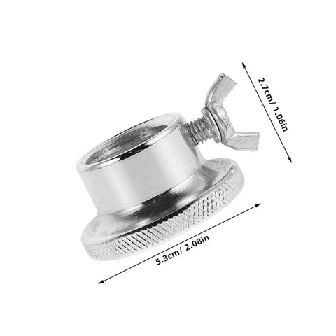 Two Pack Steel Heavy Duty Dumbbell Weight Clamps With Double Lock Safety Design showing dimensions 5.3cm x 2.7cm