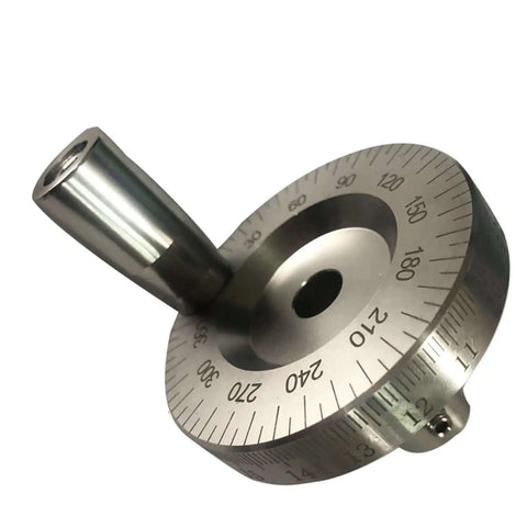 Lathe Engraving Kit With Scale Handle And Sliding Table Metal Hand Wheel Inner Diameters 8mm 9mm And 10mm close-up view