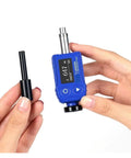 Tough As Nails And Ridiculously Lightweight DC Impact Device Leeb Hardness Tester for Metal Grading handheld with probe display.