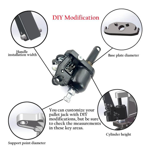 DIY modification guide for Beefed Up Heavy Duty Pallet Jack Replacement Pump Kit For DIY Repair And Restoration 4400 Lb Capacity