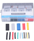 Ultimate 580pc Heat Shrink Tubing Bundle Featuring Insulated Sheathing For Top Tier Electrical Safety, Wire Bundling Magic, Mechanical Defense, Color Coding Hacks And Cable Joint Protection Perfect For Your Next DIY Masterpiece Or Daily Maintenance, assorted tubes in case