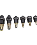 Heavy Duty 6 Piece Manual Rivnut Mandrel Kit With Carbon Steel Bits For Automotive Metal Furniture Projects Plus 6, 8, 10, Quarter Five Sixteenths And Three Eighths Inch Sizes To Handle All Your DIY Needs, six mandrels