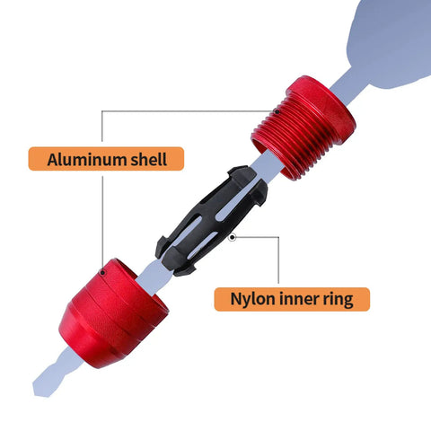 Adjustable Drill Depth Stop Collar Set For Drill Bits, Aluminum shell and nylon inner ring, used in woodworking tools