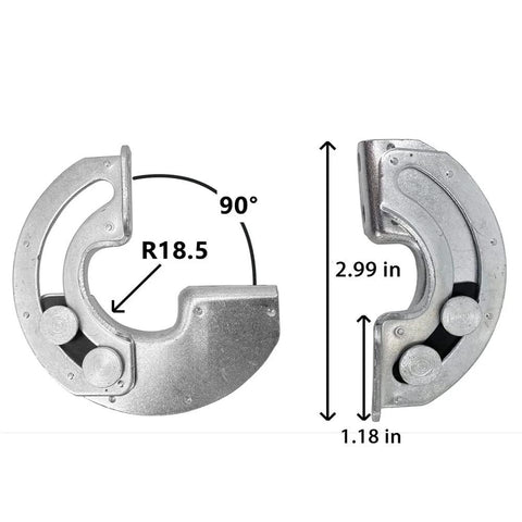 Industrial Grade Concealed 90 Degree Cabinet Hinge Set For Electromechanical Equipment Cabinets And Server Racks Two Piece