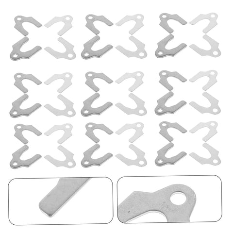 144 Piece Auto Body Panel Alignment Shims Kit With Precision U Shaped Slotted Shims For Sheet Metal Panels Weather Resistant Steel Ideal For Pro Shops And DIY Car Body Repair, steel shims laid out