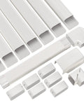 Complete Decorative Line Set Cover Kit For Ductless Mini Split And Central AC Systems 4 Inch By 25 Feet PVC Tubing