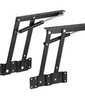 uxcell lift-up coffee table mechanism pair with gas springs, black metal, 9.4in, 100lb capacity