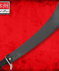 Naginata Japanese Polearm Sword With Sheath Satin Finished 18 Inch 7Cr13 Stainless Steel Blade on red background