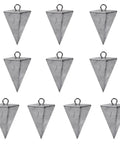 Pyramid-shaped Bullet Style Sinkers For Saltwater Fishing, Heavy Duty Surf Tackle Weights For Ocean Casting, 1oz to 8oz sets