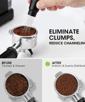 Using Magnetic Espresso WDT Tool For Even Extraction 10 Needle Stirrer Puck Tool to achieve even coffee ground distribution.