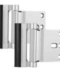 Kick Resistant Door Reinforcement Lock, 2 Pack Heavy Duty Security Strike Plate Withstands 800 Lbs, Rock Solid Aluminum Build.