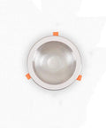 DJVHSRI Recessed Lighting Housing Trim Kits Recessed Spot Lamp with reflective surface, designed for ceiling installation.