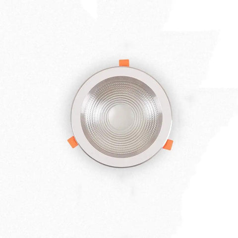 DJVHSRI Recessed Lighting Housing Trim Kits Recessed Spot Lamp with reflective surface, designed for ceiling installation.