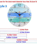High Torque Non-Ticking Quartz Clock Movement Kit displaying style 3 dimensions