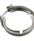 3 Inch Stainless Steel V Band Clamp With Flange Male And Female Ends For Performance Exhaust Systems, Downpipes, Catbacks And Turbo Back Setups