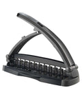 Arc Desktop Paper Punch For Disc Bound Systems 8 Sheet Capacity Black And Gray Adjustable Desktop Hole Punch open view