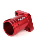 Red aluminum intake manifold for Predator 212 engines, corrosion-resistant design, focuses on improving air intake stability and reducing resistance.