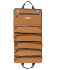 Grab-And-Go Super Roll Tool Roll with six zippered pockets, quick release buckles, metal grommets, heavy duty build shown hanging open