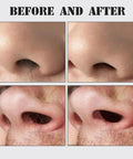 Before and after use of 360 Degree Rotating Nose And Ear Groomer 2 In 1 Nasal Hair Cutter With Dual Stainless Steel Blades.