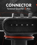 Close-up of 5-pin connector for Mass Air Flow Sensor 5 Pins Direct Fit Plug And Play Replacement For Chevrolet Colorado 2004 2005 2006