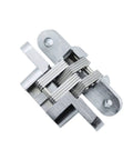 Stainless Steel Concealed Cross Folding Door Hinge Set 2pc Heavy Load Built In Hidden Double Spring Furniture Hardware
