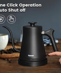 Gooseneck Electric Kettle With 304 Stainless Steel Build Auto Shutoff And Anti Dry Protection For Pour Over Coffee And Tea Matte Black