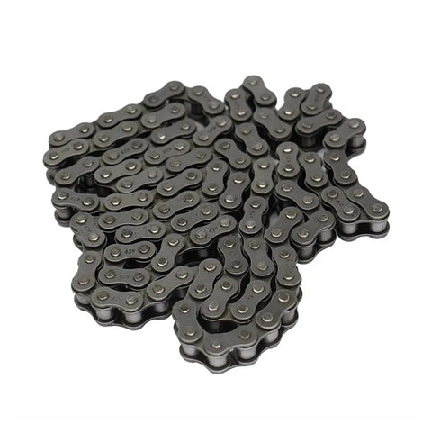 Solid 04C Roller Chain With Smooth Power Transmission For Industrial Gear, 6.35mm pitch iron drive links.
