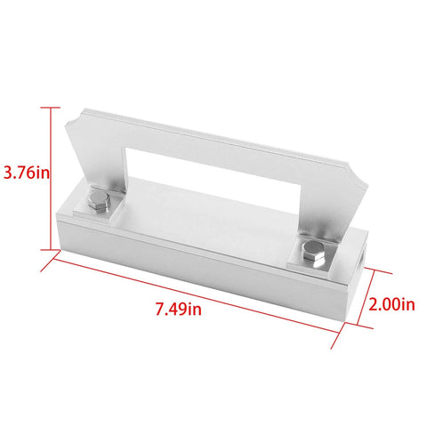 Heavy Duty Magnetic Bevel Jig For Knife Making And Metal Sharpening Built Tough From Steel Workhorse Tool showing dimensions