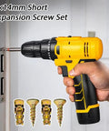 6x14mm Short Expansion Screw Set used with drill on hinge