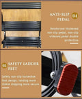 Smooth Operator Electric Attic Ladder Pull Down Staircase features non-slip pedal and safety ladder feet for secure use.