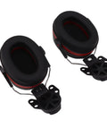 Heavy Duty Hard Hat Earmuffs With Plush Padded Cushions To Crush Loud Racket On The Job Site Adjustable Clips Fit Any Standard Construction Helmet Made From Tough ABS Plastic For All Day Grind.