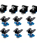 Heavy Duty Solar Panel Clamps Kit for One And Five Eighths Inch Strut Rails 10 Piece Aluminum Mounting Brackets set