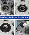Front Load Washer Tub Bearing And Seal Repair Kit For Kenmore And LG Machines with bearings installed in washer drum.