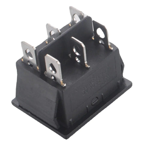 6 Pin Auto Reset Starter Switch For Gas Gens 8750 Starting Watts 7000 Running Watts 13 HP 420cc Electric Start, black plastic