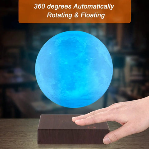 Levitating Moon Lamp Dope 6 Inch Magnetic Floating Moon Light With 16 Colors And 20 Modes, 3D Printed From Real Moon Scan, Ideal Home And Office Decor Gift
