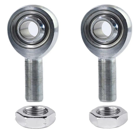 Five Eighth Inch Heim Joints Rod End Kit JMX Series Three Piece Beefed Up Chromoly Joints Panhard Rod End Kit With Jam Nuts Four Pack Premium PTFE Liner Reinforced With Kevlar For Longer Lasting Performance Easy To Install, two rod ends and jam nuts