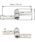 360 Degree Torque Friction Hinge Gear with left and right hinges and mounting screws for easy install on cabinets and doors.