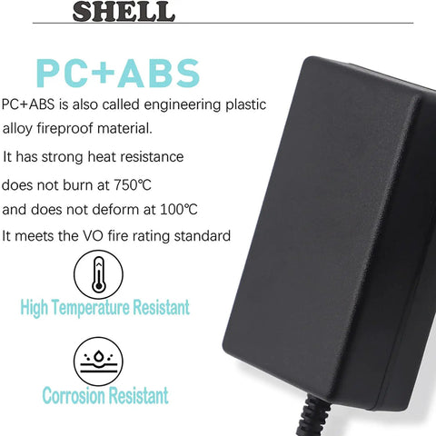 12V 2A AC DC Power Brick Adapter For NexStar SE SLT SkyProdigy LCM Series Telescopes With 6ft Long Cord Replacement Charger shell material