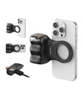 Fun Shot Magnetic Phone Grip Turns Your Smartphone Into a DSLR Style Shooter With Detachable Wireless Shutter Button on iPhone