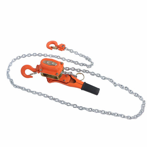Heavy Duty Manual Lever Chain Hoist 3/4 Ton Come Along With G80 Galvanized Chain, 360 Degree Swivel Hook
