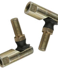 Tractor Link Ball Joints Two Pack Replacement Kit for Lawn Tractors With Right Side 7/16-20 RH Female Thread And Left Side 3/8-24 RH Male Thread Durable Heavy Duty Steering Joint Set, two metal rod ends