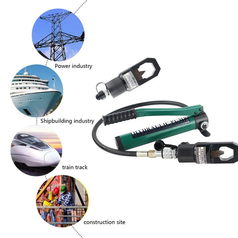 Hefty Split Type Hydraulic Nut Cutter With Built In Hand Pump And Razor Blade Designed To Rip Off Stubborn Rusty Bolts Quick Without Marring Threads Tough As Nails Chrome Moly Steel For Hassle Free Shop Fixes
