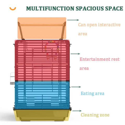 Spacious Multizone Bird Cage Featuring Open Interactive Skylight For Pigeons And Cockatiels Built Tough Metal Aviary with multifunction areas.