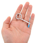 Fire Extinguisher Cotter Pins Replacement Kit With Easy Install Iron Pins And Plastic Tamper Seals 20 Pack in hand