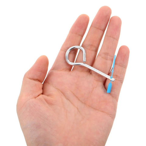 Fire Extinguisher Cotter Pins Replacement Kit With Easy Install Iron Pins And Plastic Tamper Seals 20 Pack in hand