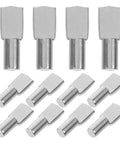 Stainless Steel Shelf Pins Kit 150 Pieces For Cabinets And Kitchen 5mm No Tool Needed Hidden Cupboard Pegs on white background