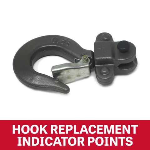 Half-Ton Hand Chain Hoist With 10 Ft Lift And Industrial Build, 360 Degree Rotating Alloy Steel Hooks, heat-treated load plates
