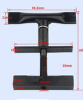 65Mm Diameter Aluminum CNC Spindle Motor Holder Mount Bracket Clamp For Engraving Machines With Cast Construction Adjustable Handle Stable Mount Easy Install Ideal For Milling Routing And DIY Engraving Projects, black clamp with dimensions